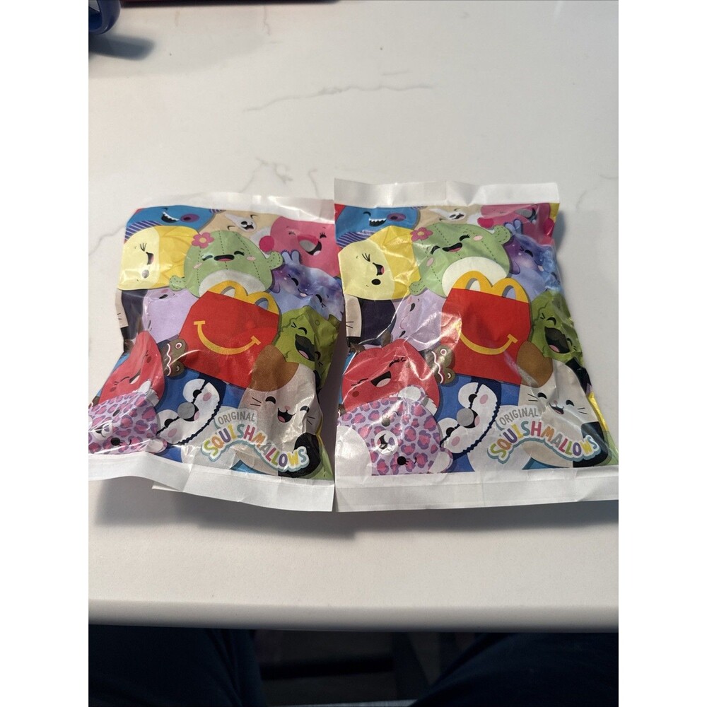 2 New Sealed 2025 McDonald’s Happy Meal Mystery Original Squishmallow SURPRISE